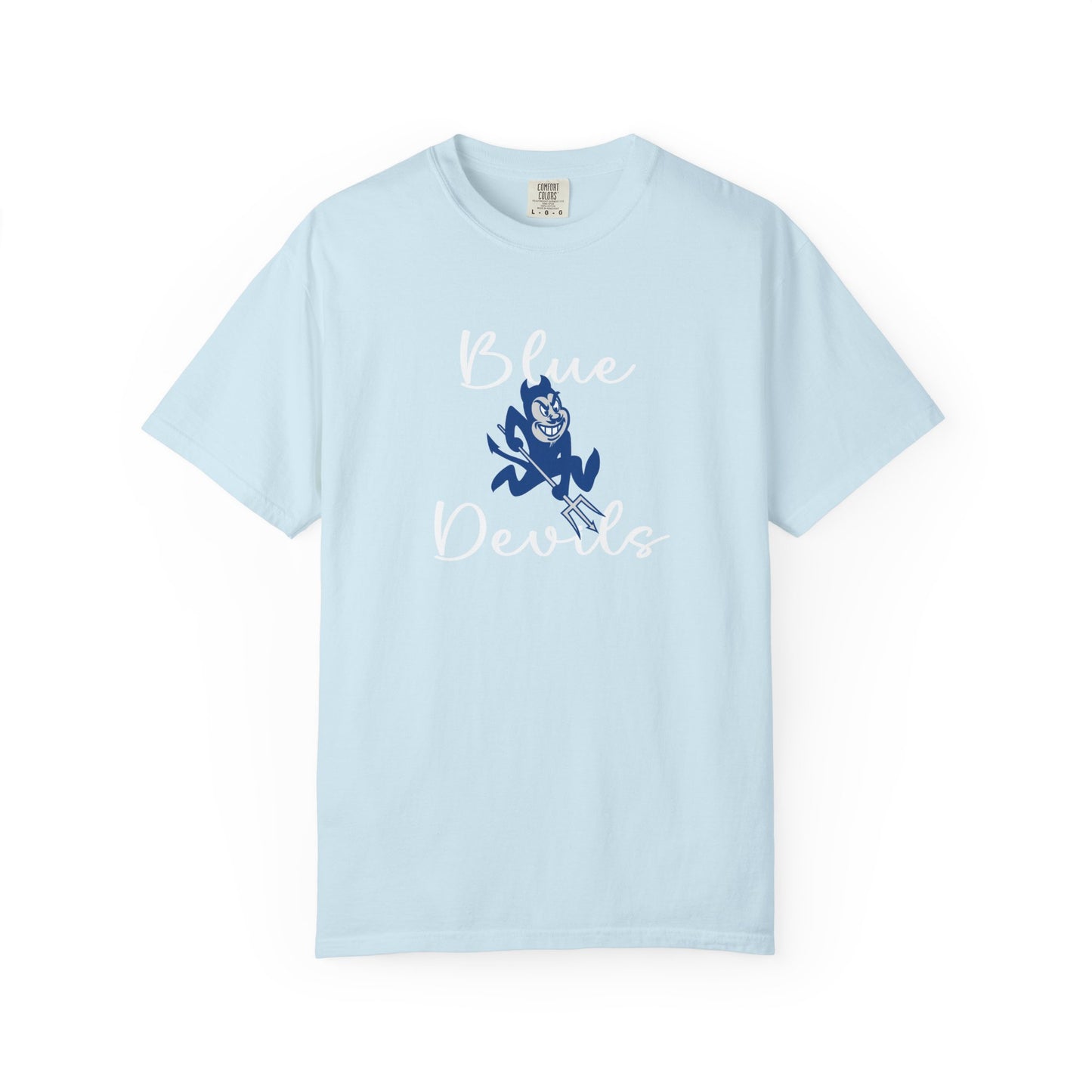 Blue Devils Retro Unisex Garment-Dyed T-Shirt