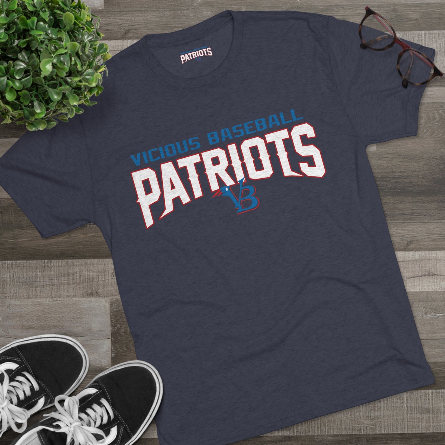VB Patriots Tri-Blend Crew Tee