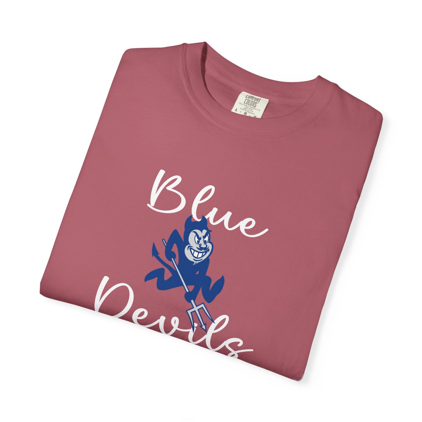 Blue Devils Retro Unisex Garment-Dyed T-Shirt