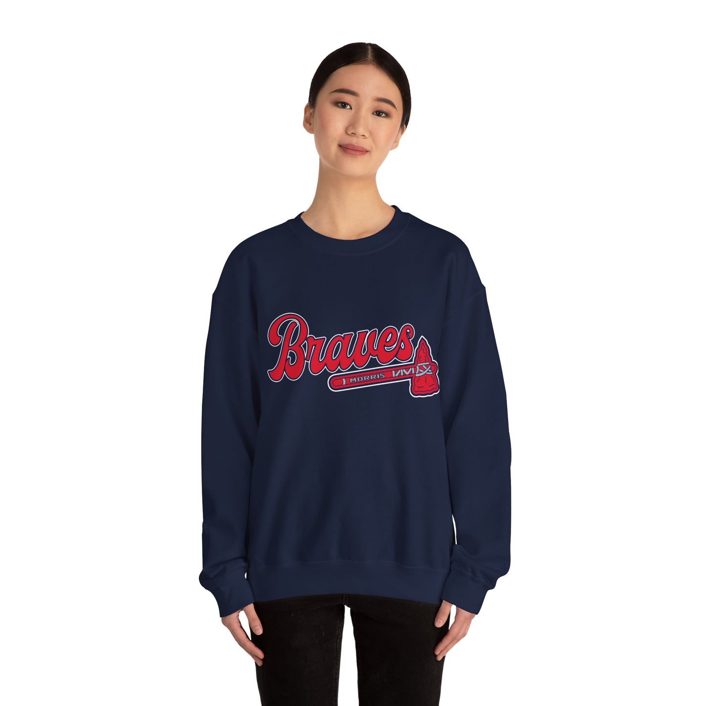 Morris Braves Heavy Blend™ Crewneck Sweatshirt