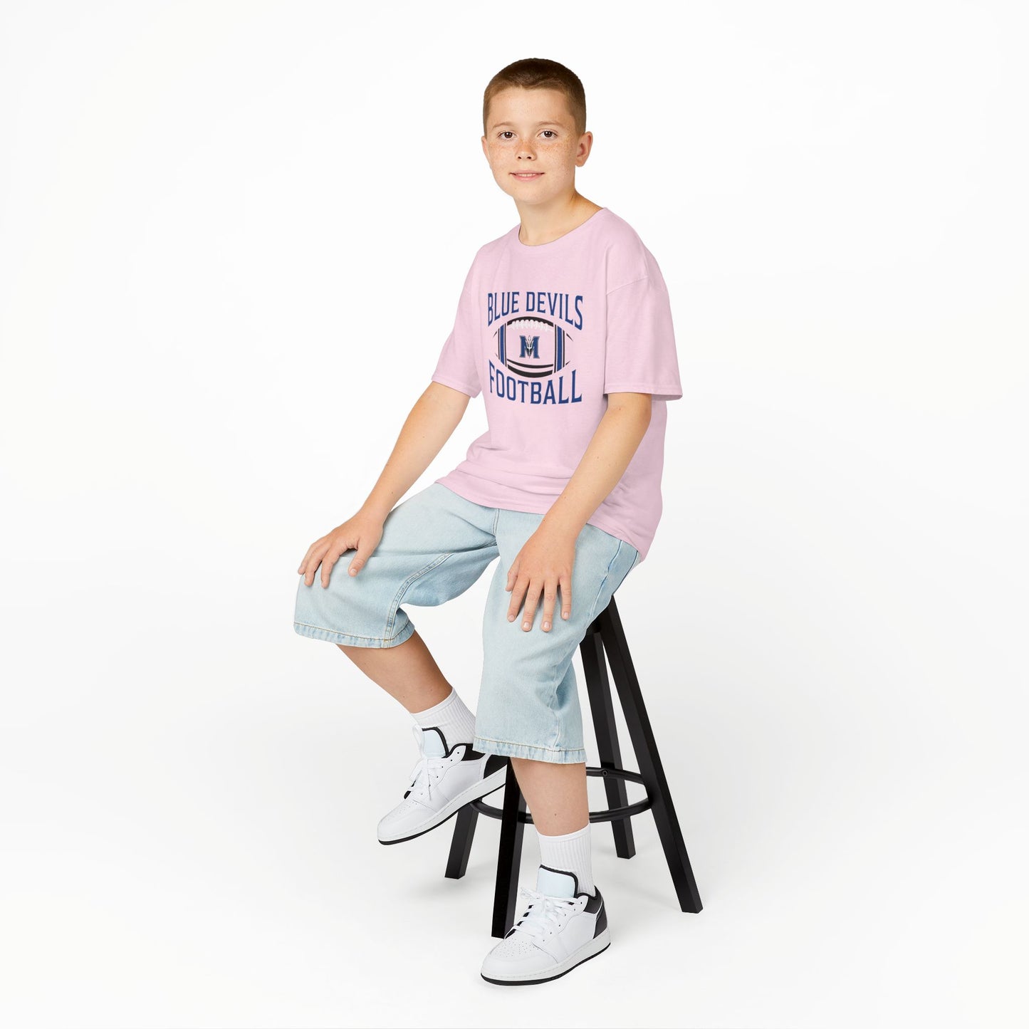 Kids Blue Devils Football Tee