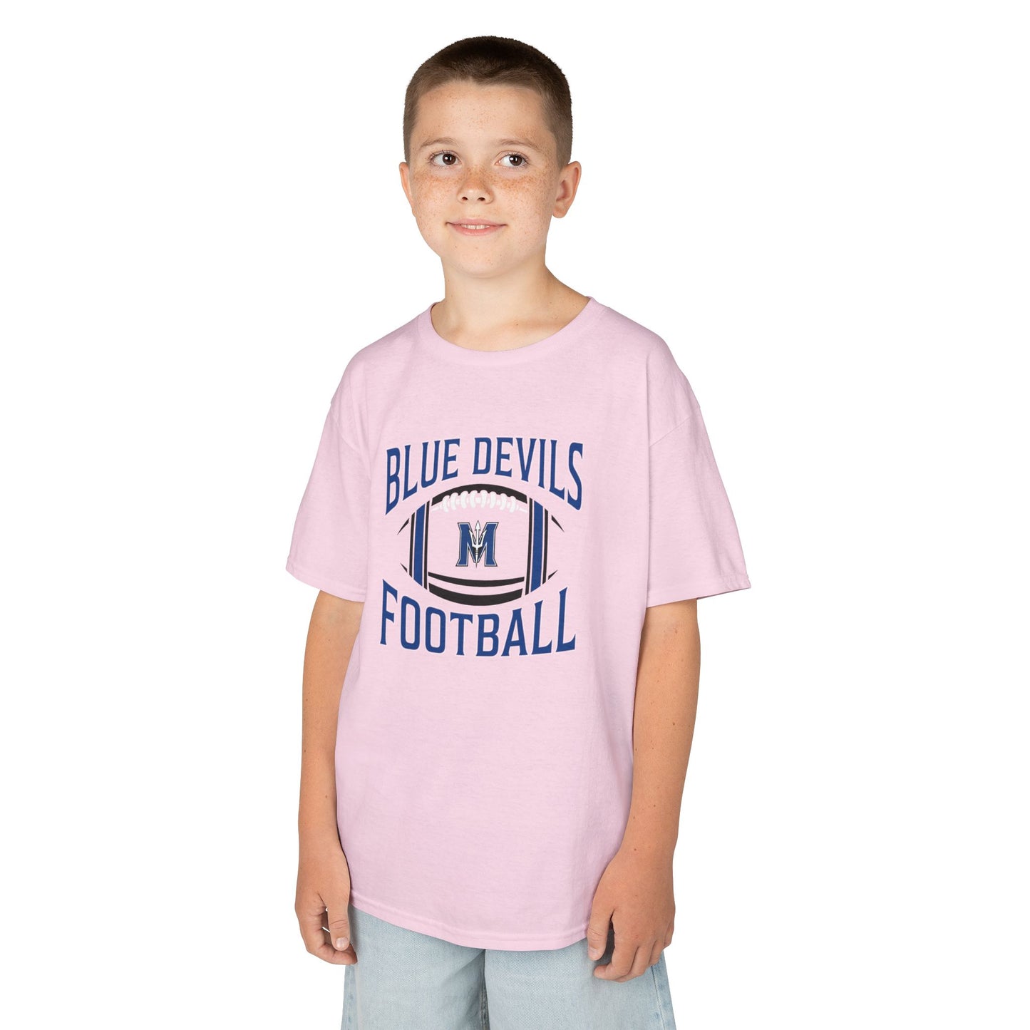 Kids Blue Devils Football Tee
