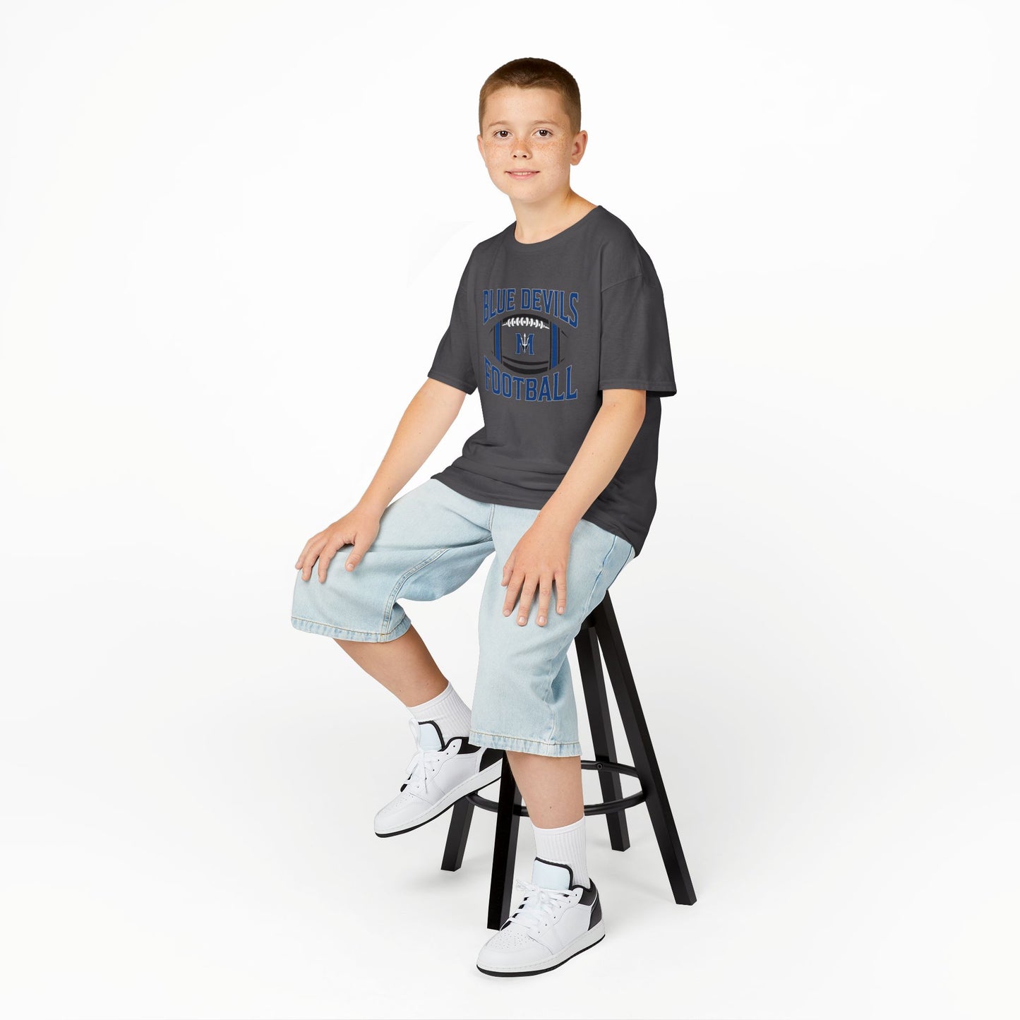 Kids Blue Devils Football Tee