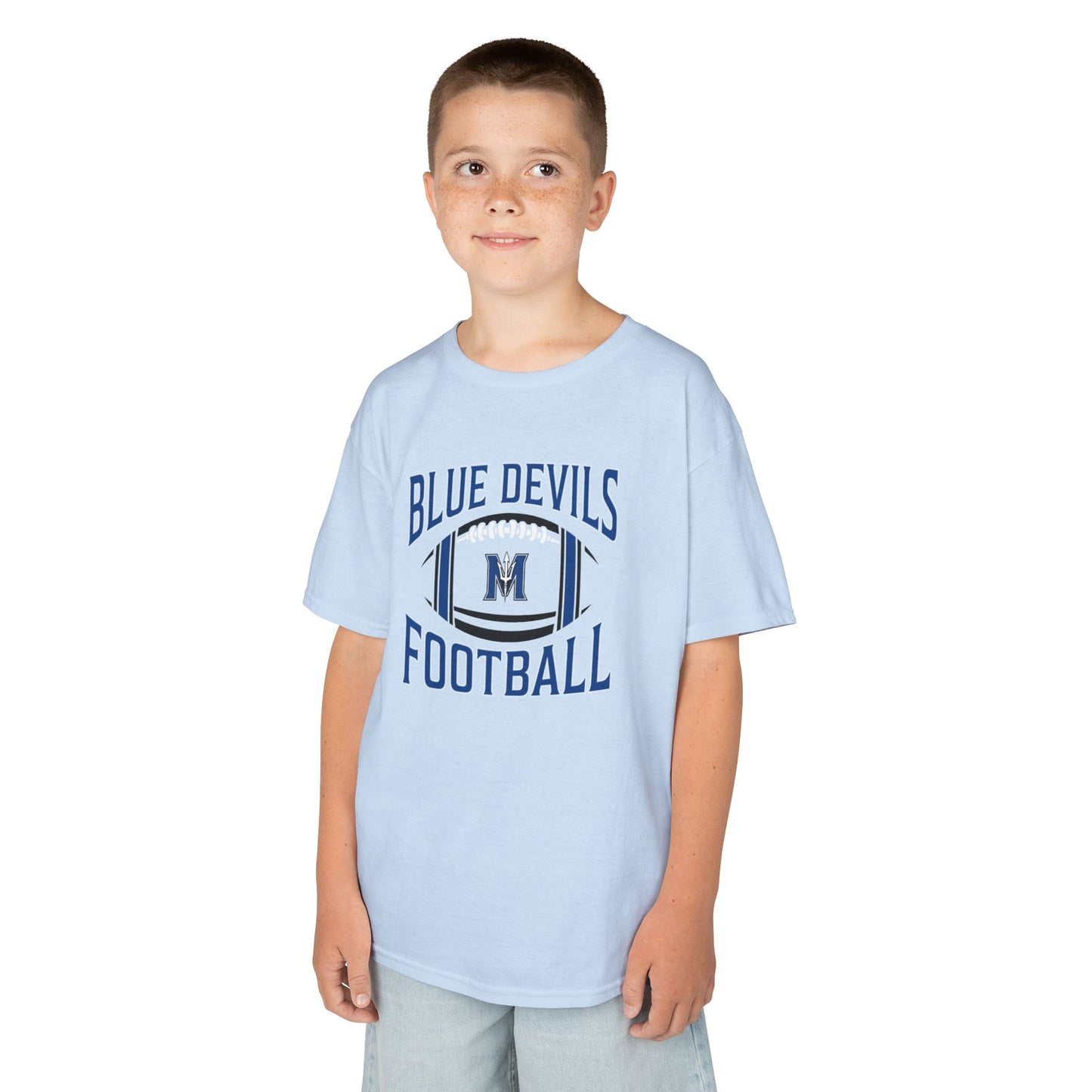Kids Blue Devils Football Tee