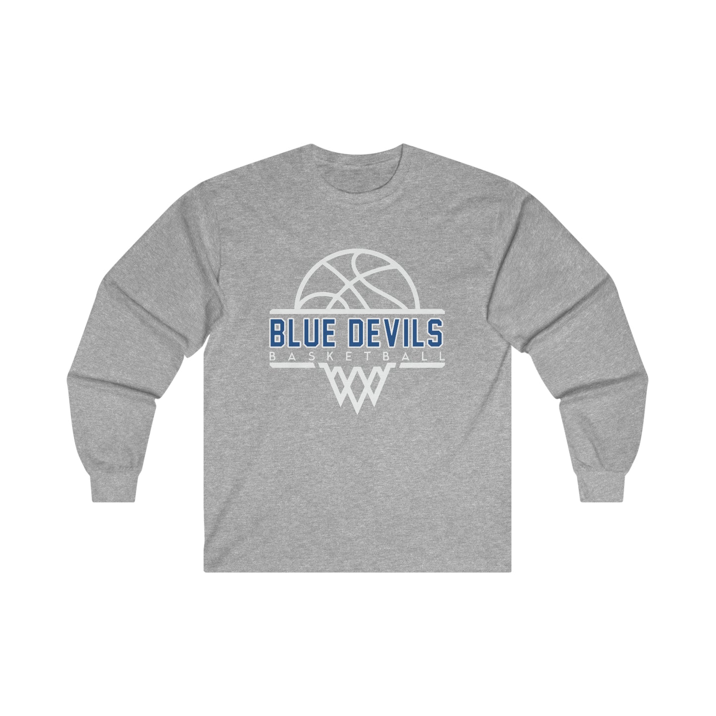 Blue Devils Basketball Ultra Cotton Long Sleeve Tee