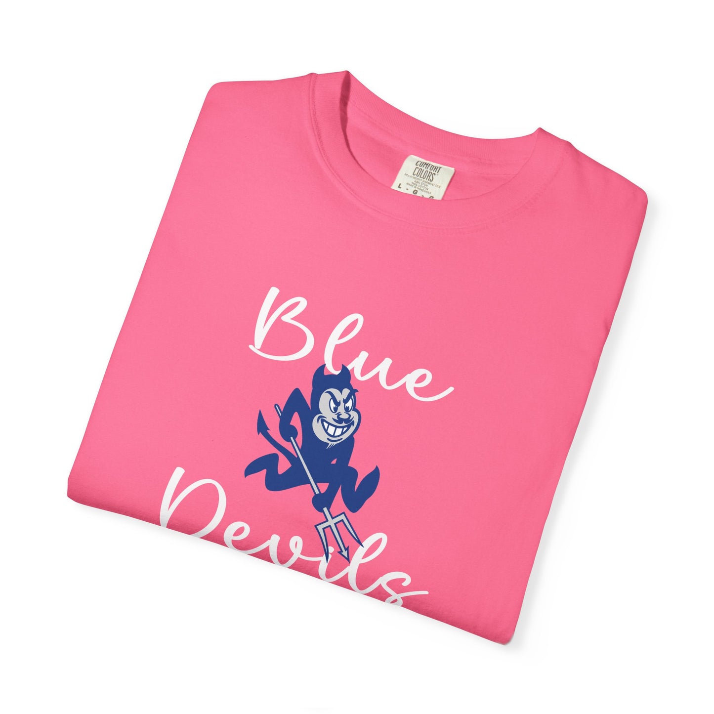 Blue Devils Retro Unisex Garment-Dyed T-Shirt