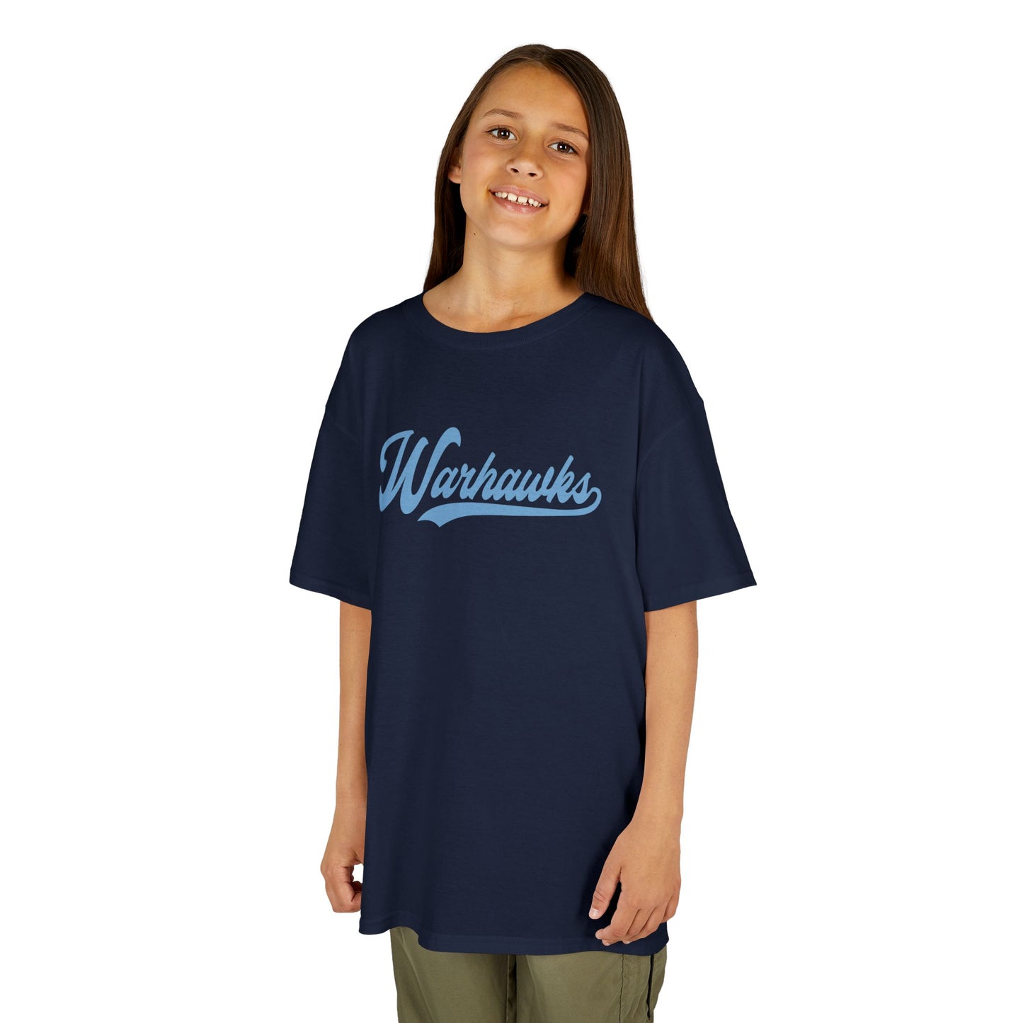 VB Warhawks Vintage Script Youth Heavy Cotton Tee