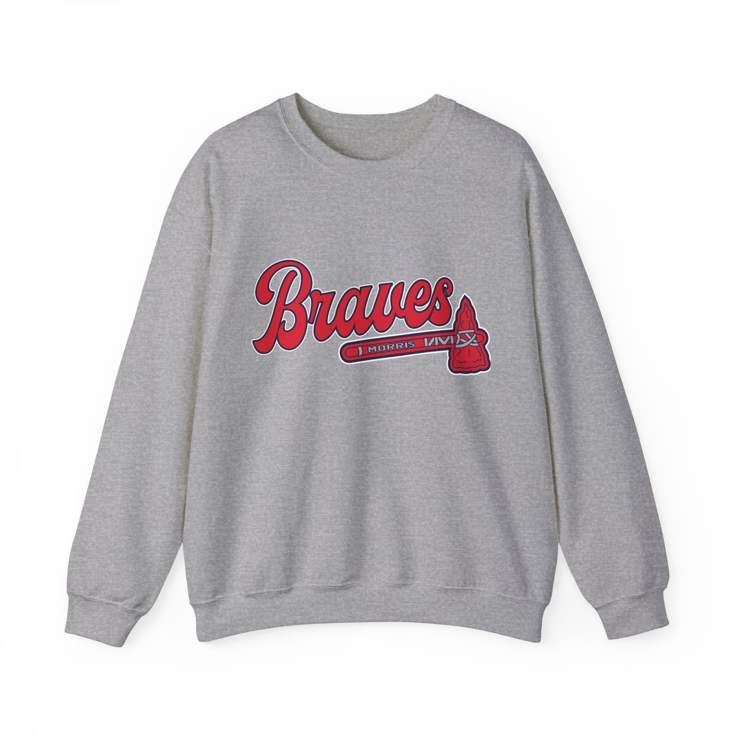 Morris Braves Heavy Blend™ Crewneck Sweatshirt