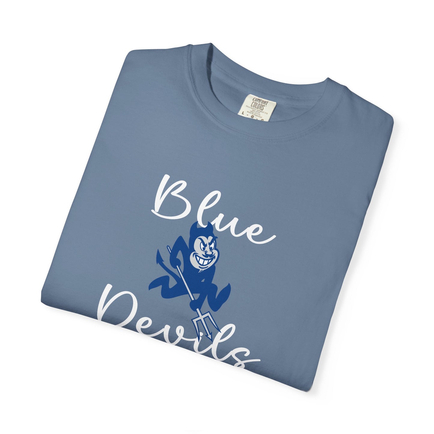 Blue Devils Retro Unisex Garment-Dyed T-Shirt