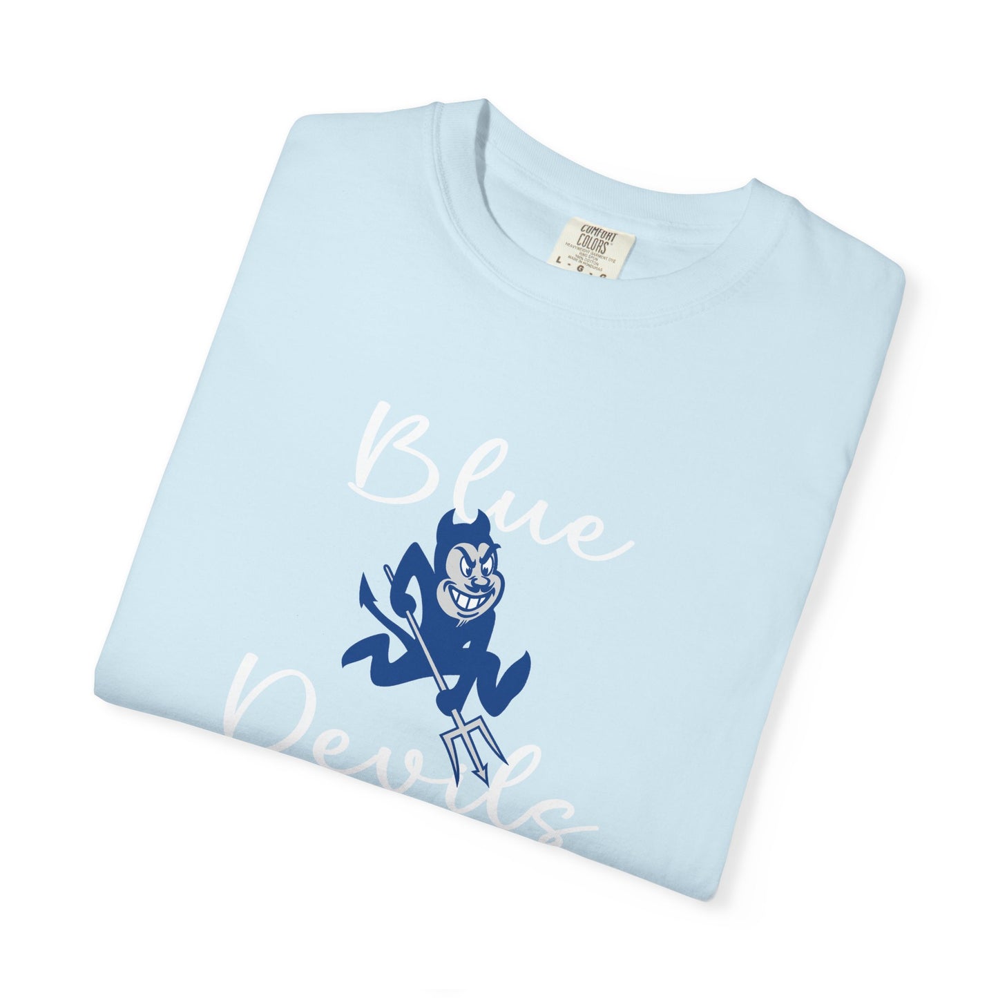 Blue Devils Retro Unisex Garment-Dyed T-Shirt