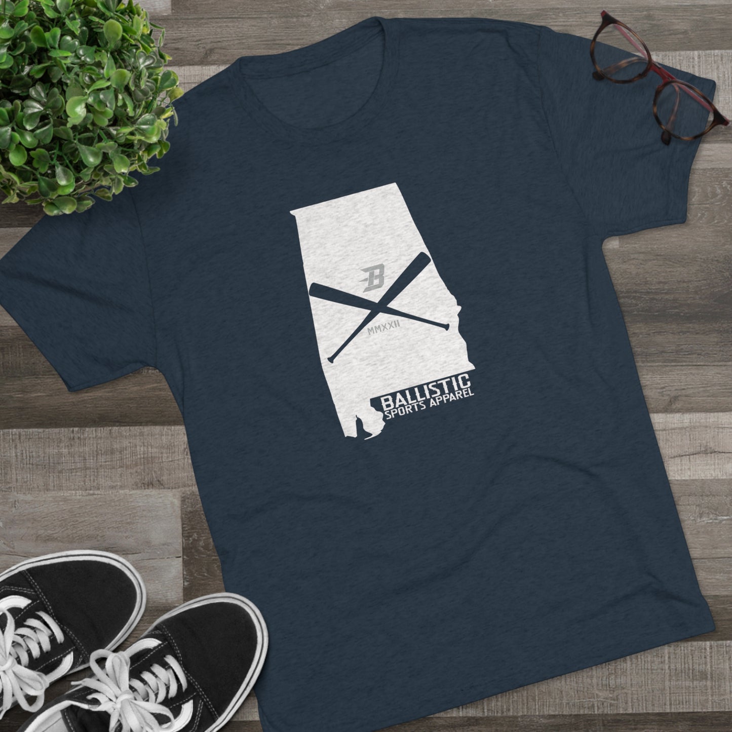 Ballistic Alabama Baseball Tri-Blend Crew Tee