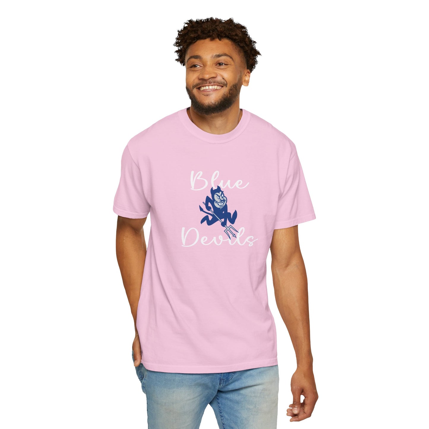 Blue Devils Retro Unisex Garment-Dyed T-Shirt