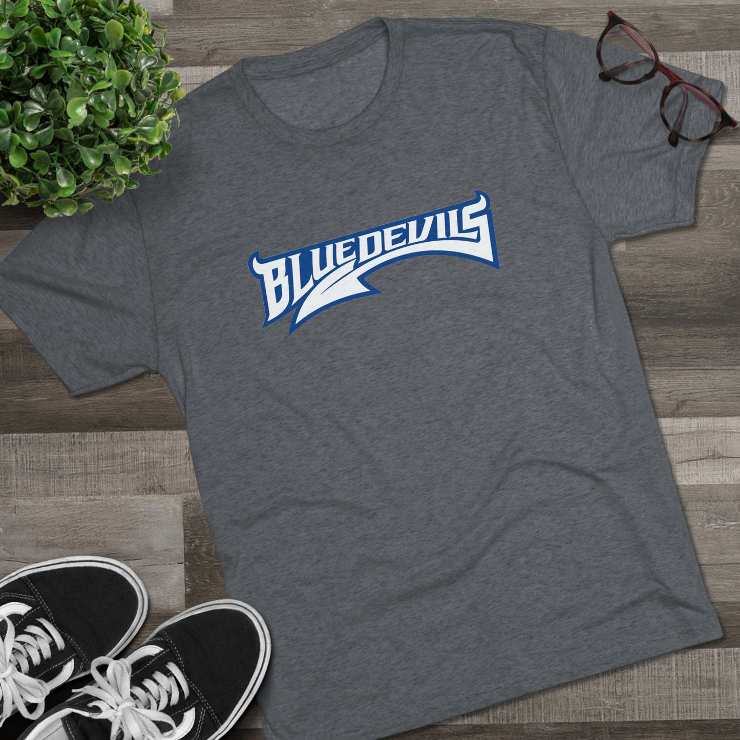 Blue Devils Unisex Tri-Blend Crew Tee