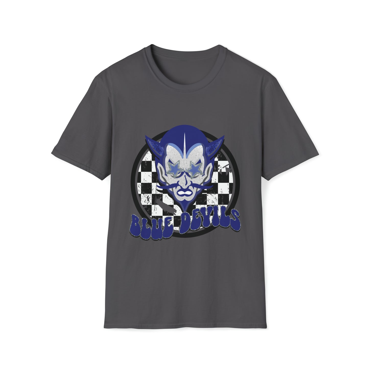 Blue Devils Checker Mascot Tee