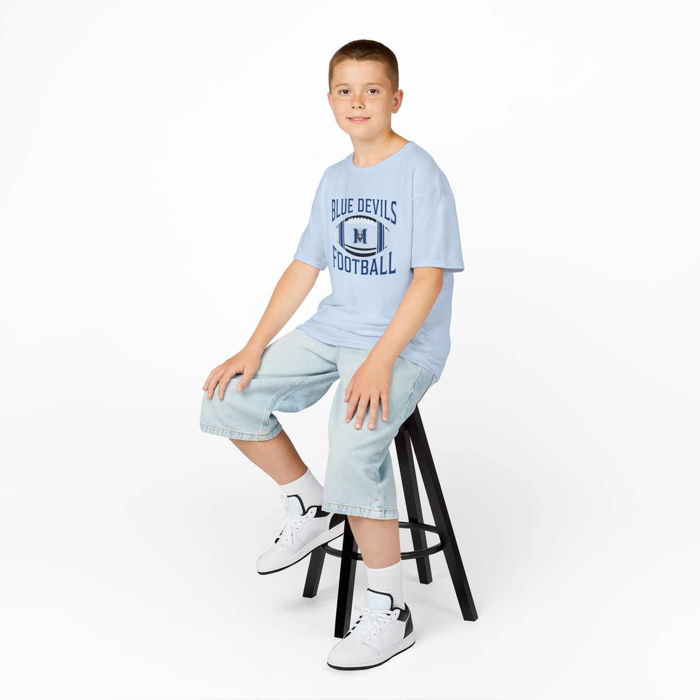 Kids Blue Devils Football Tee