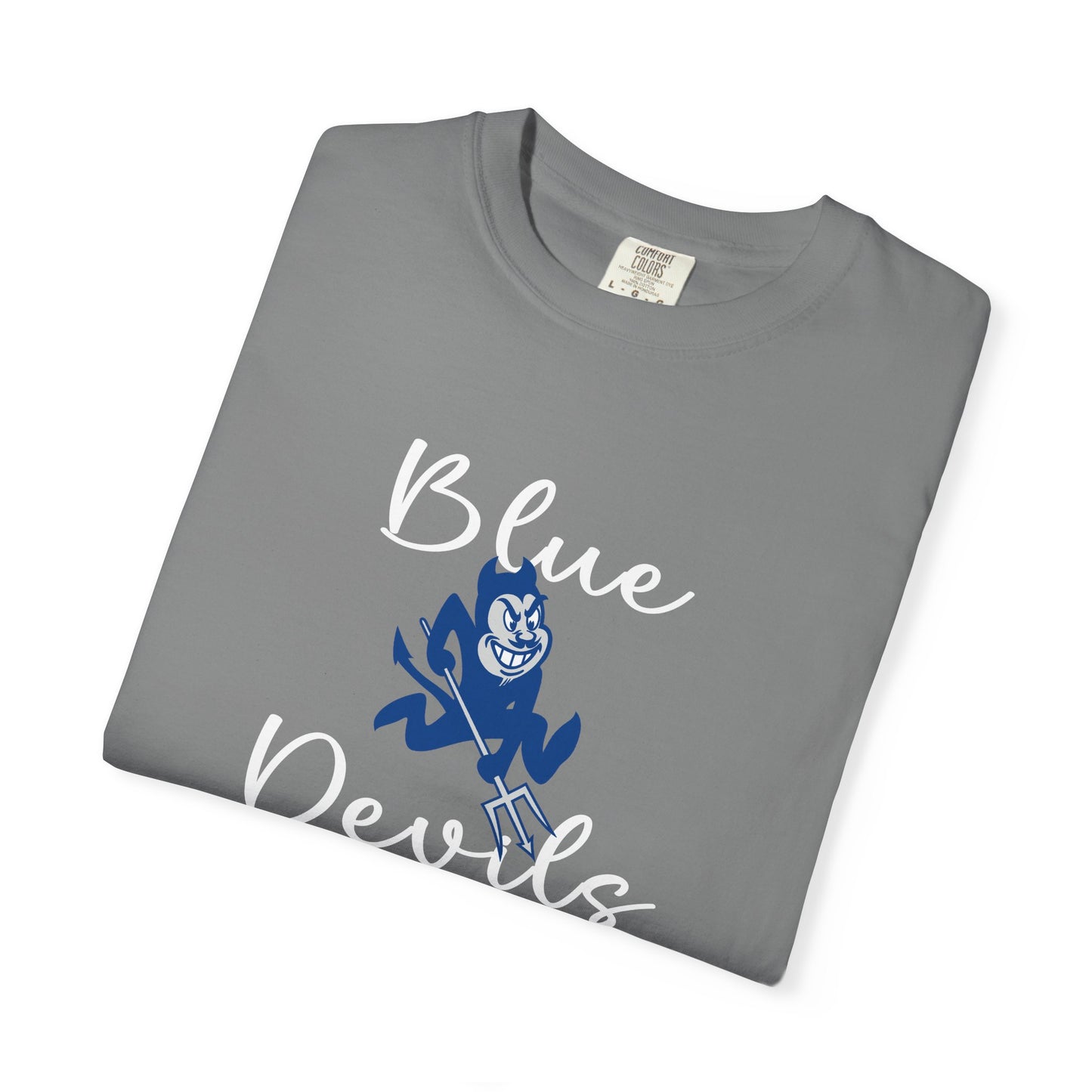 Blue Devils Retro Unisex Garment-Dyed T-Shirt