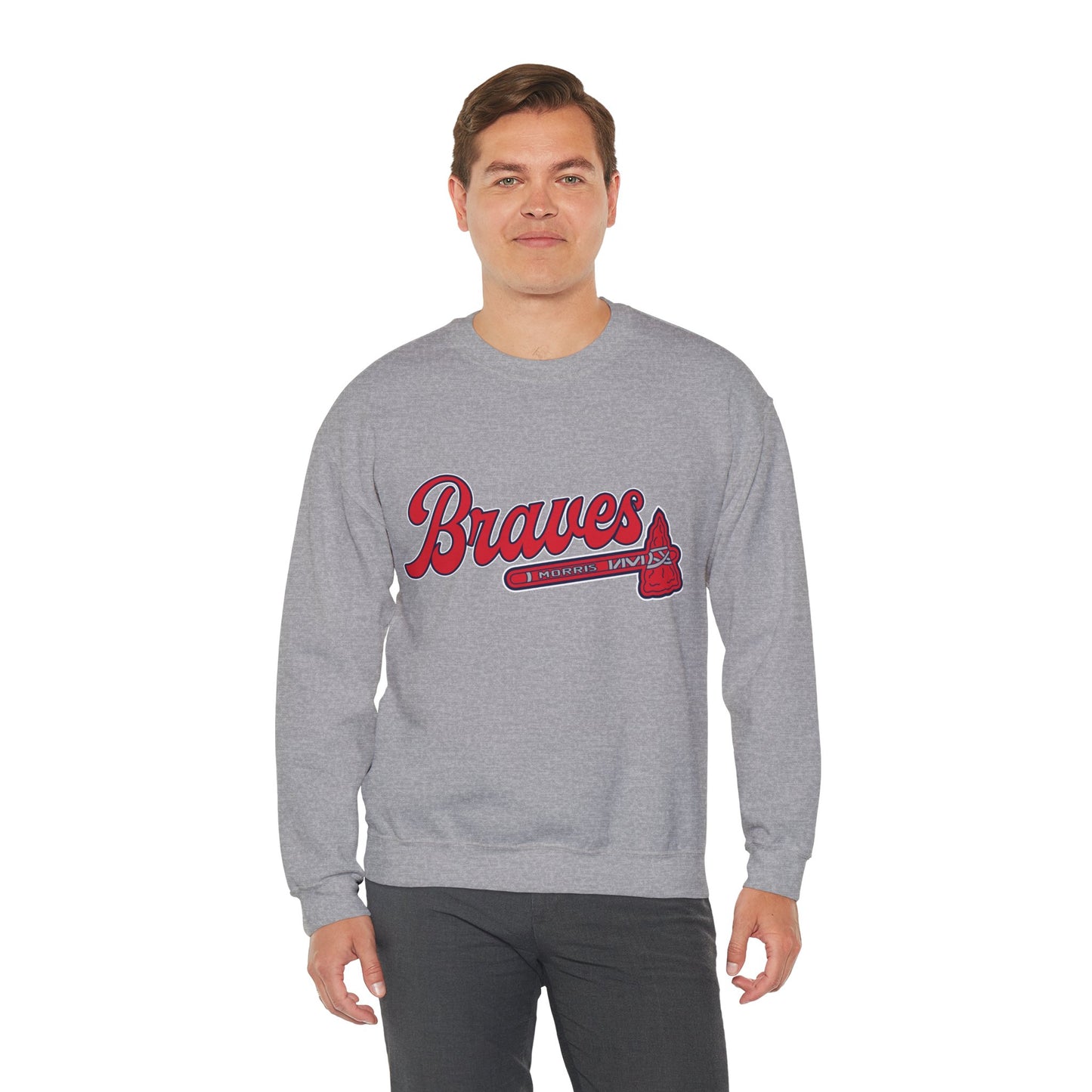 Morris Braves Heavy Blend™ Crewneck Sweatshirt