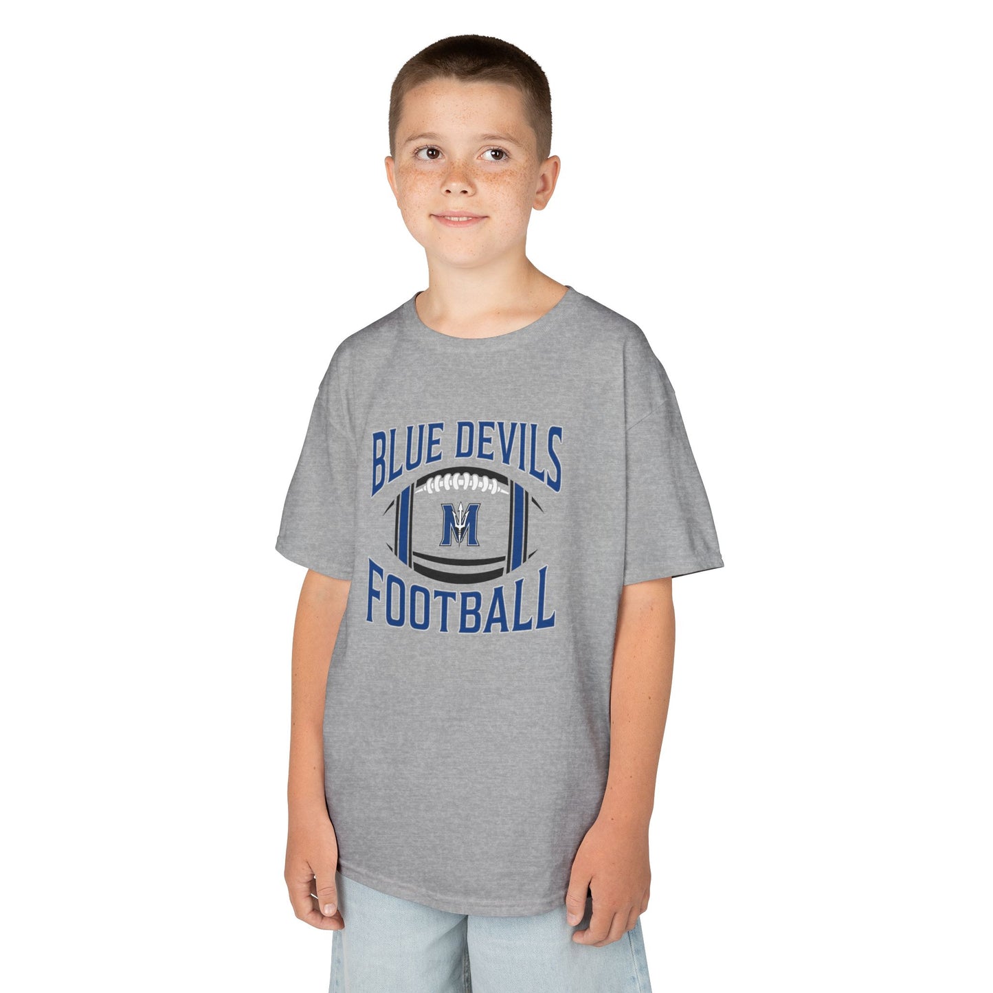Kids Blue Devils Football Tee