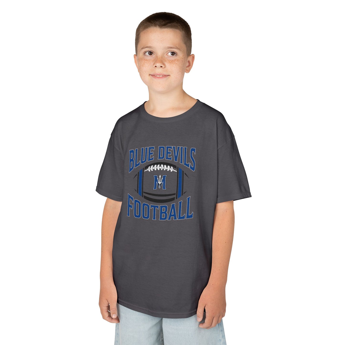 Kids Blue Devils Football Tee