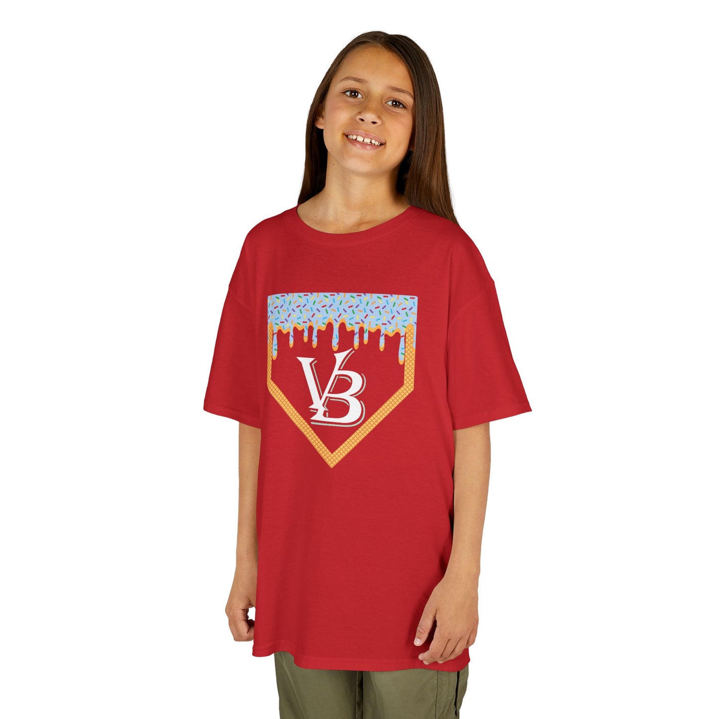 Vicious Baseball Youth Ice Cream Home Plate Tee