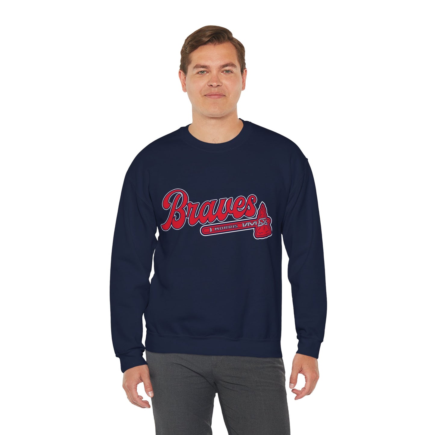 Morris Braves Heavy Blend™ Crewneck Sweatshirt
