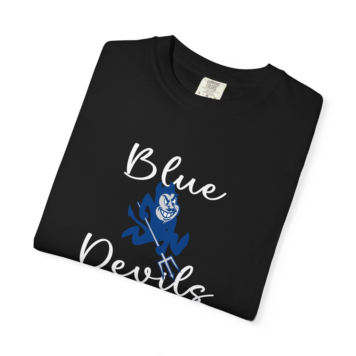 Blue Devils Retro Unisex Garment-Dyed T-Shirt