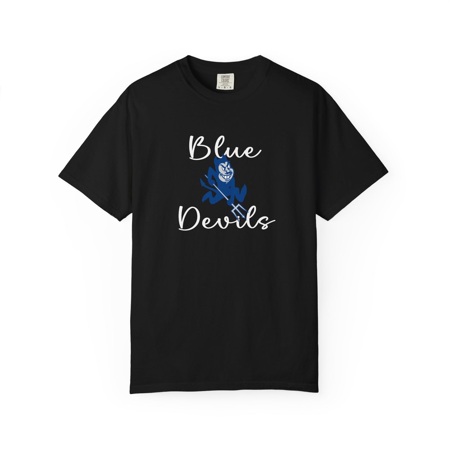 Blue Devils Retro Unisex Garment-Dyed T-Shirt