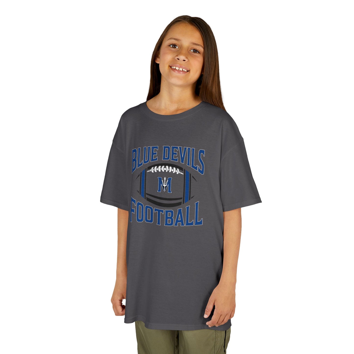 Kids Blue Devils Football Tee