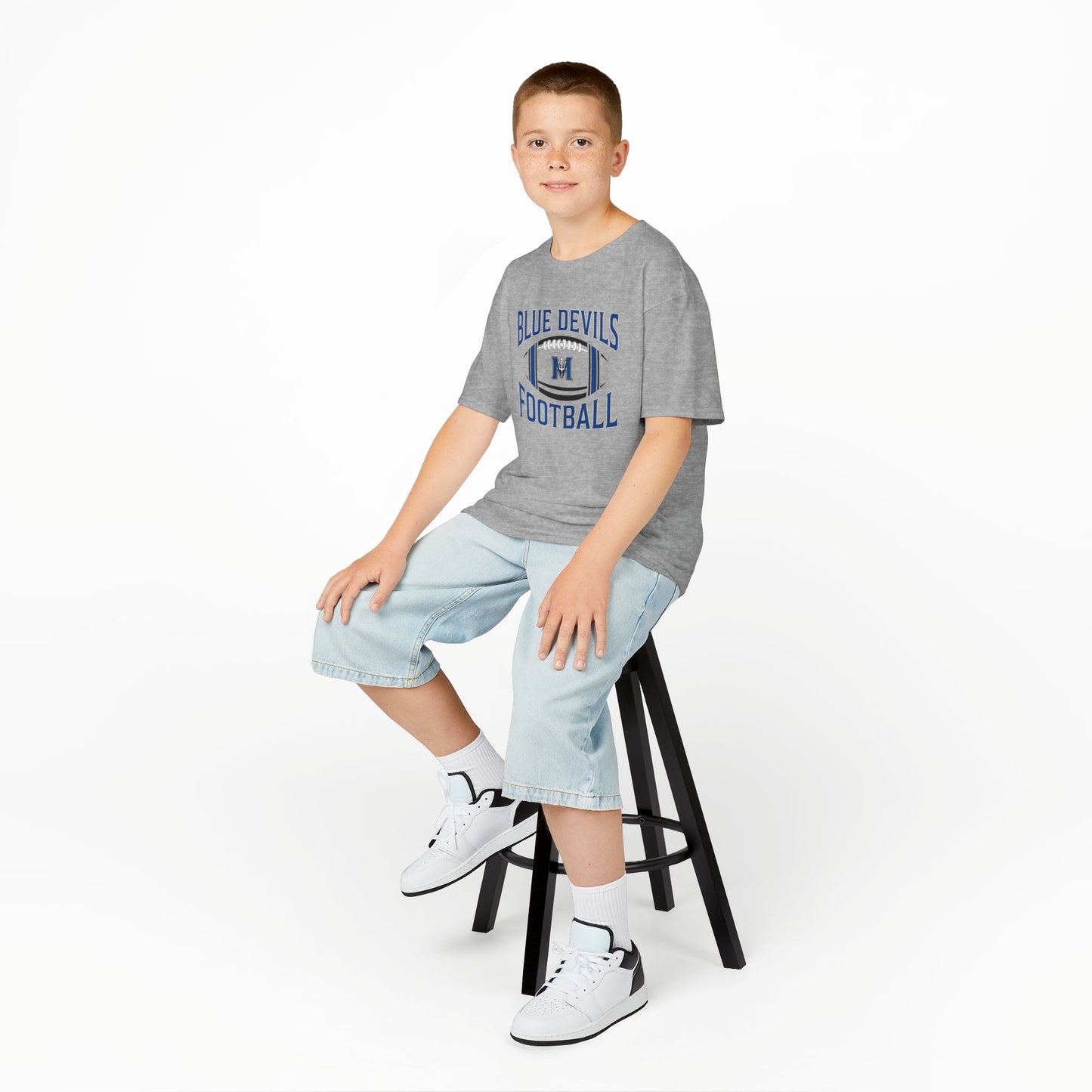 Kids Blue Devils Football Tee