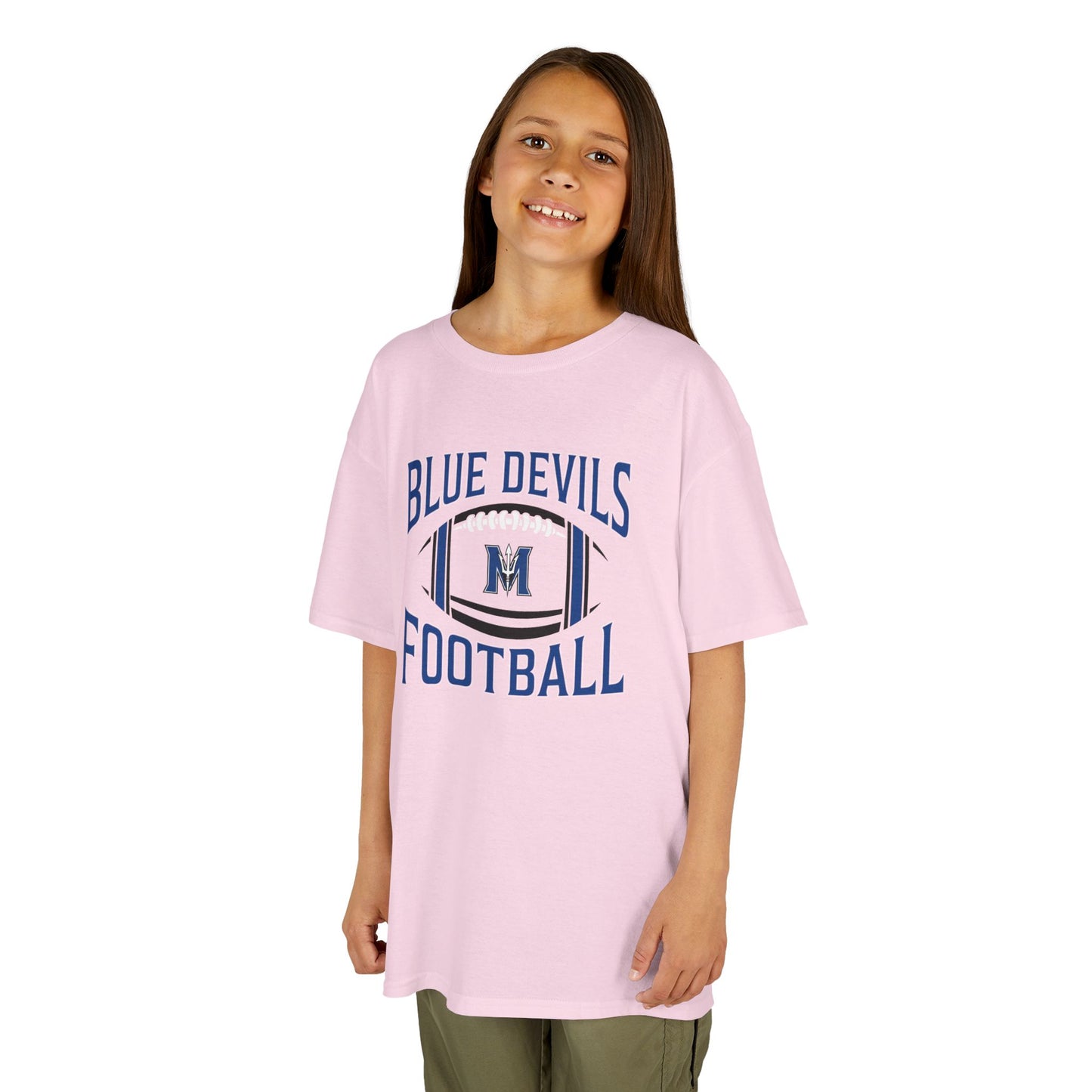 Kids Blue Devils Football Tee