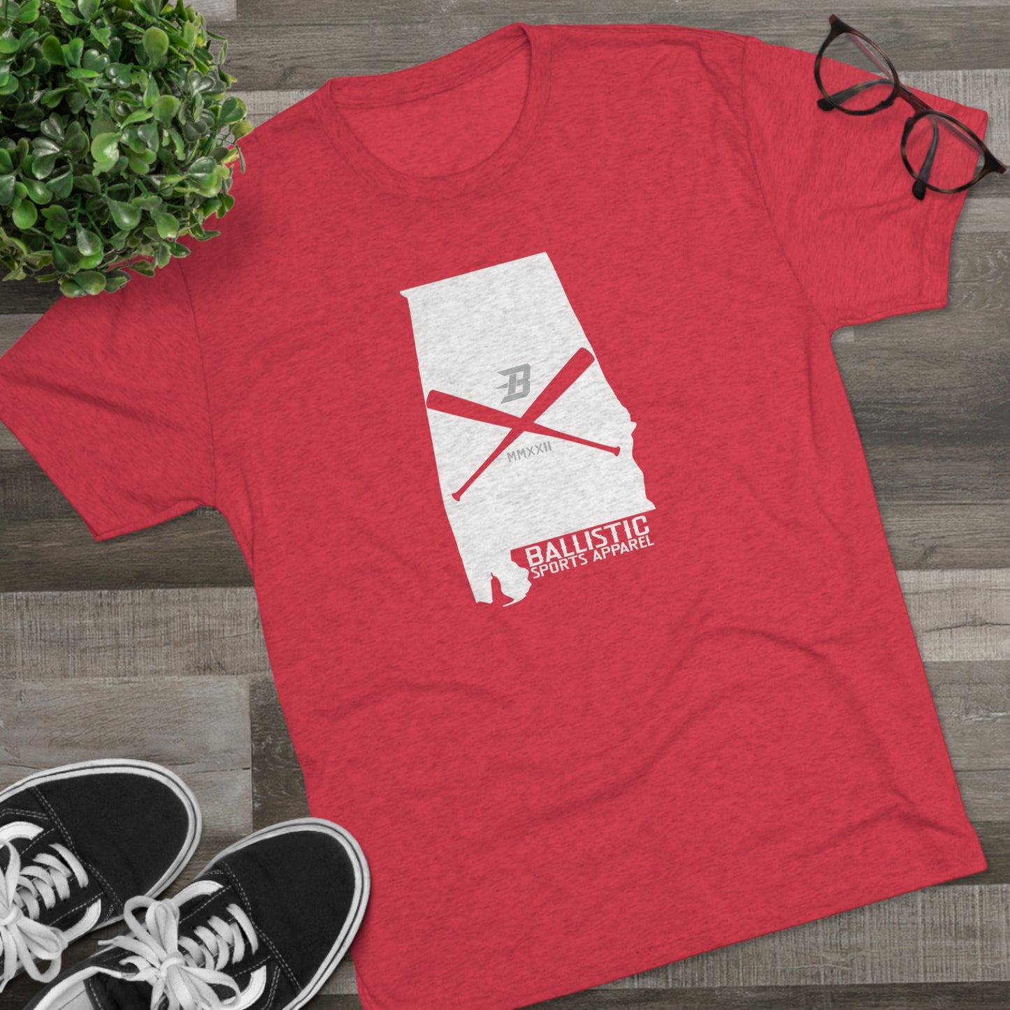 Ballistic Alabama Baseball Tri-Blend Crew Tee