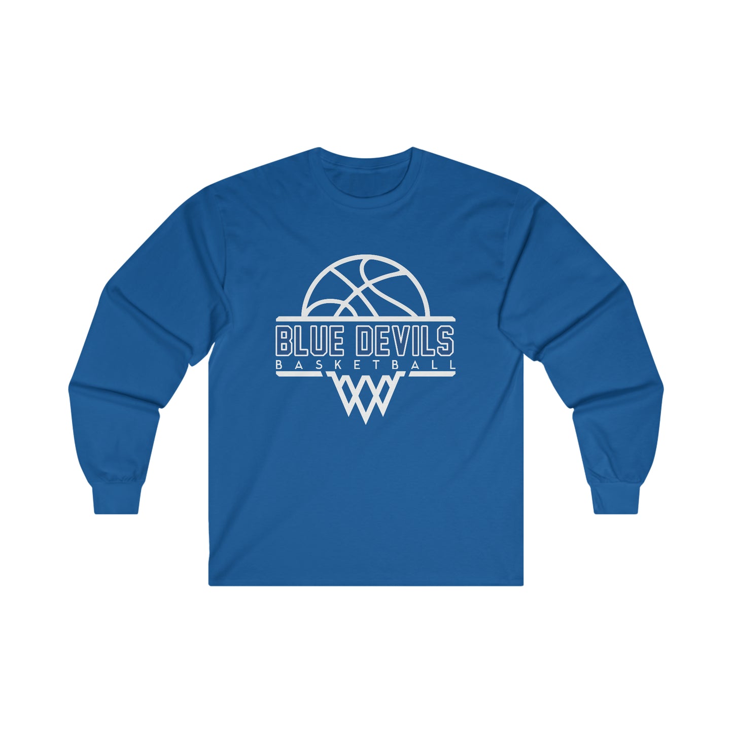 Blue Devils Basketball Ultra Cotton Long Sleeve Tee