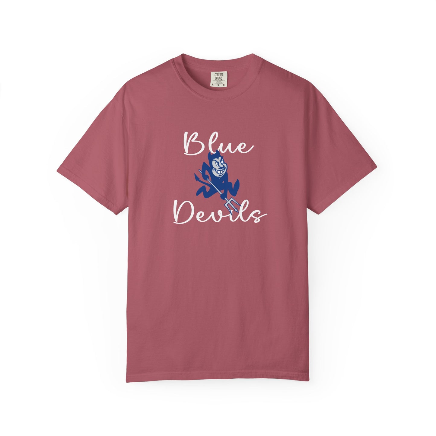 Blue Devils Retro Unisex Garment-Dyed T-Shirt