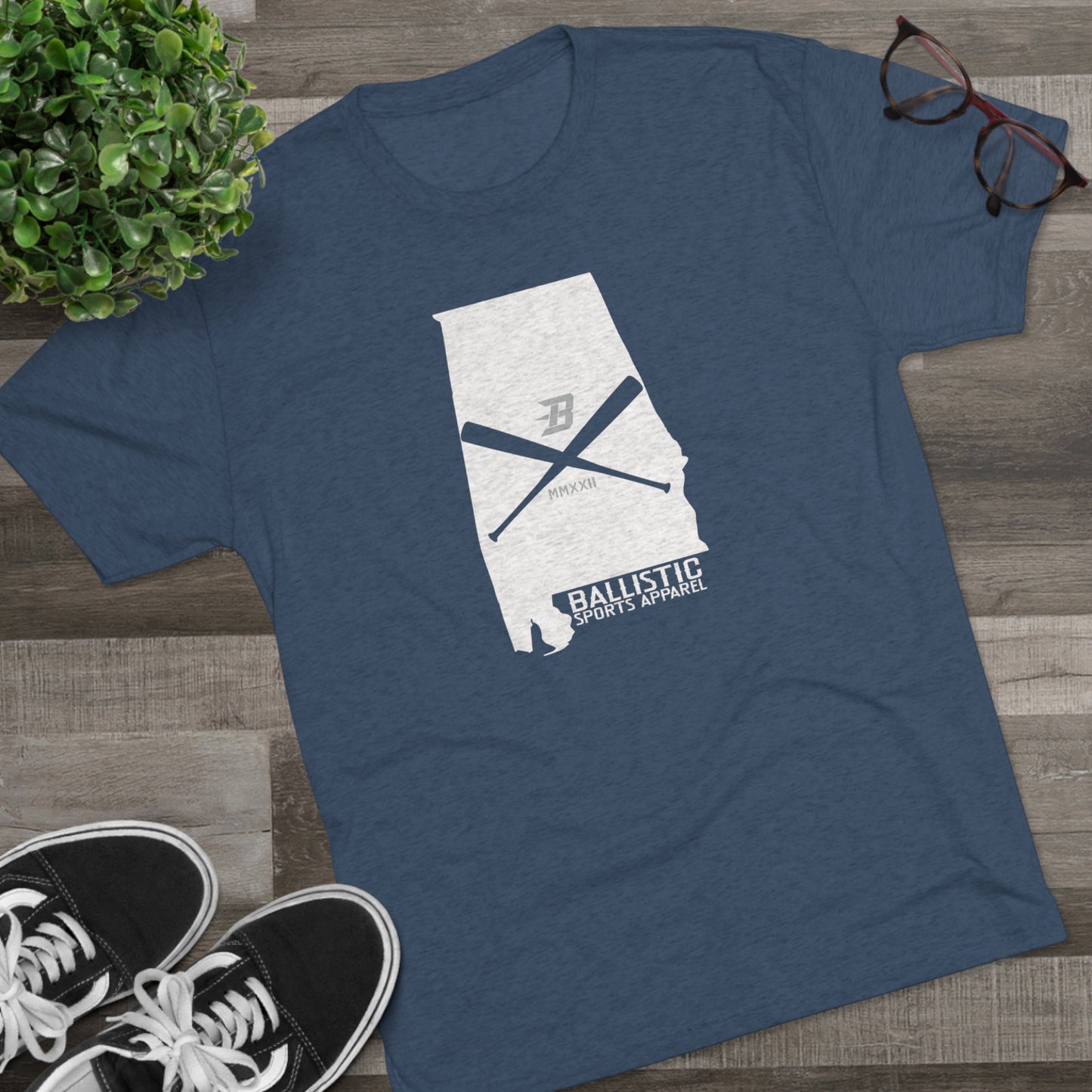 Ballistic Alabama Baseball Tri-Blend Crew Tee