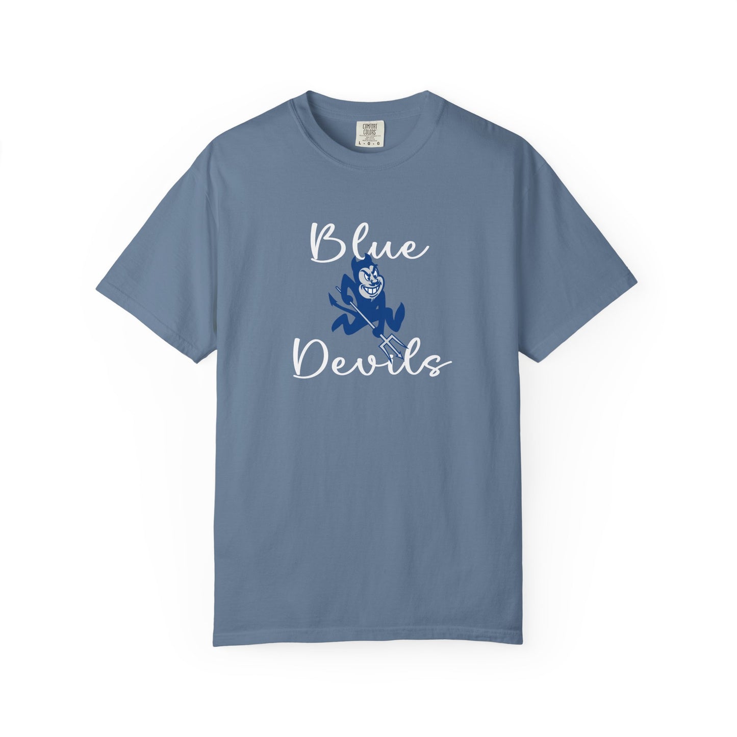 Blue Devils Retro Unisex Garment-Dyed T-Shirt