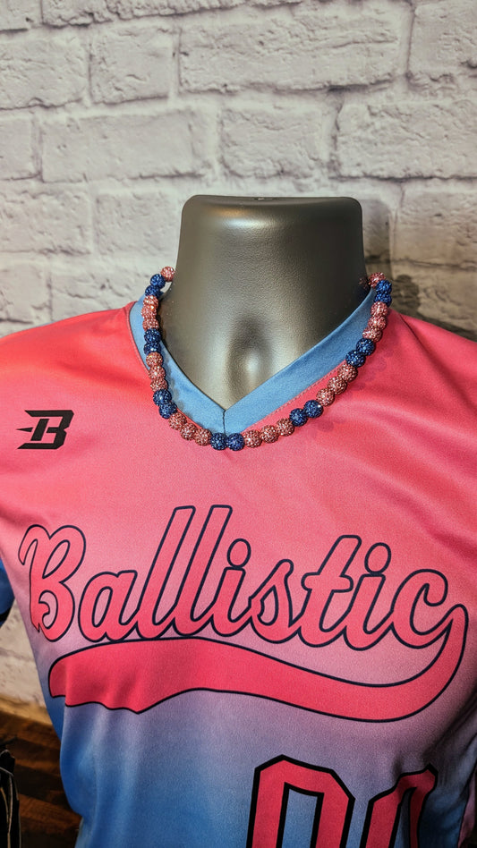 Cotton Candy Bling Bead Necklace