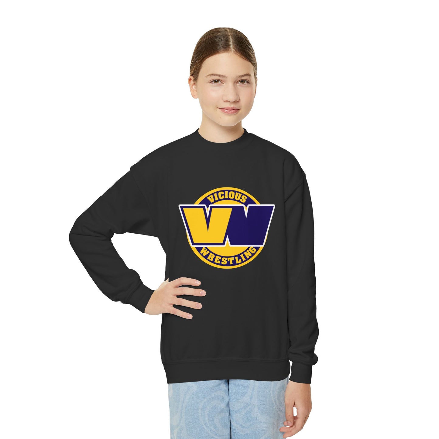 Vicious Wrestling Youth Crewneck Sweatshirt