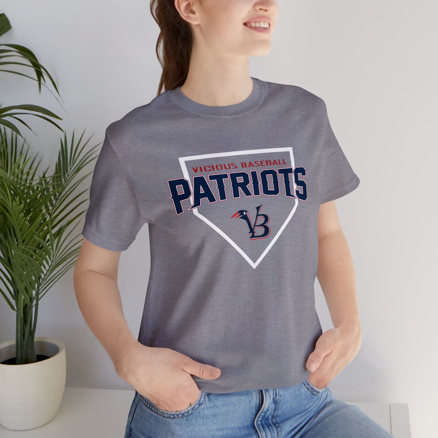 VB Patriots Plate Jersey Short Sleeve Tee