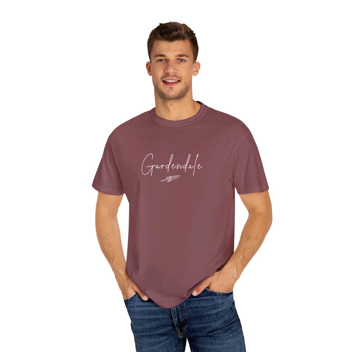 Gardendale Script Unisex Garment-Dyed T-shirt