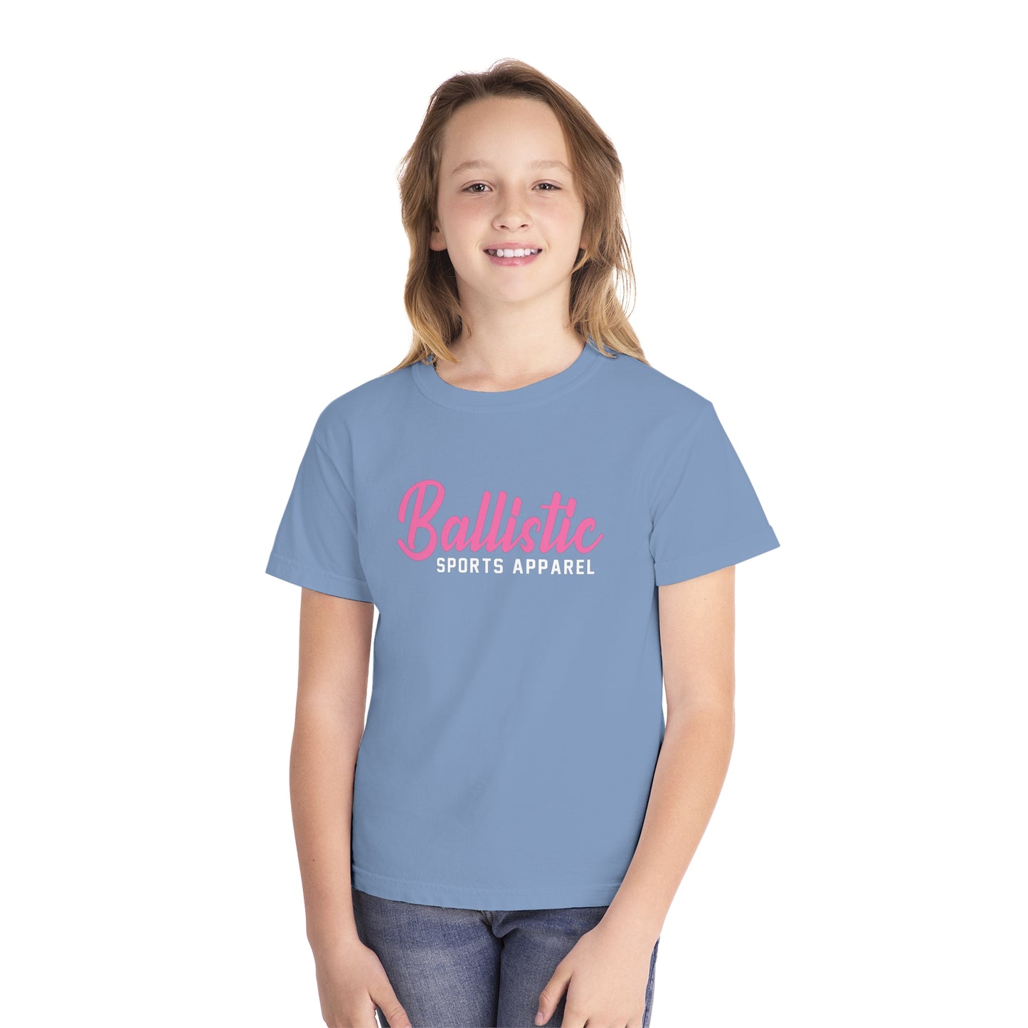 Ballistic Pink Logo Youth Midweight Tee