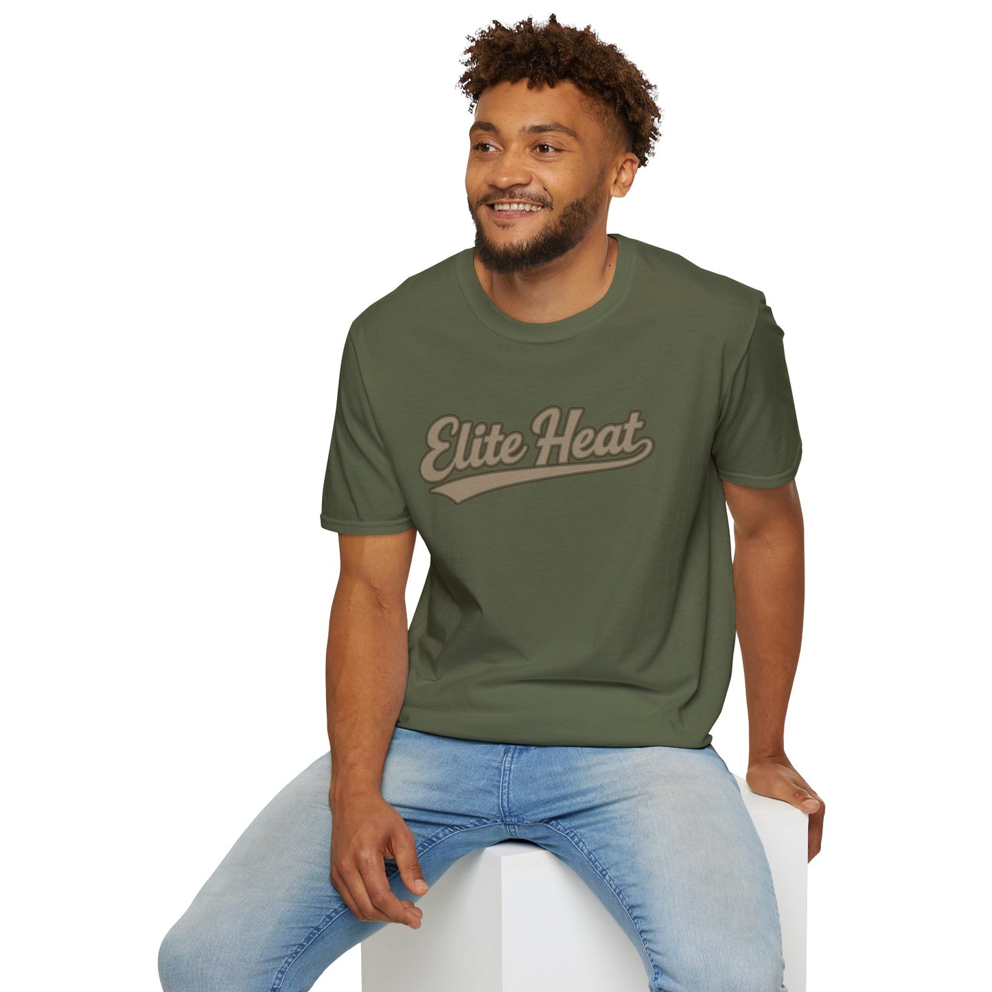 Elite Heat T-Shirt — Retro Script Athletic Tee