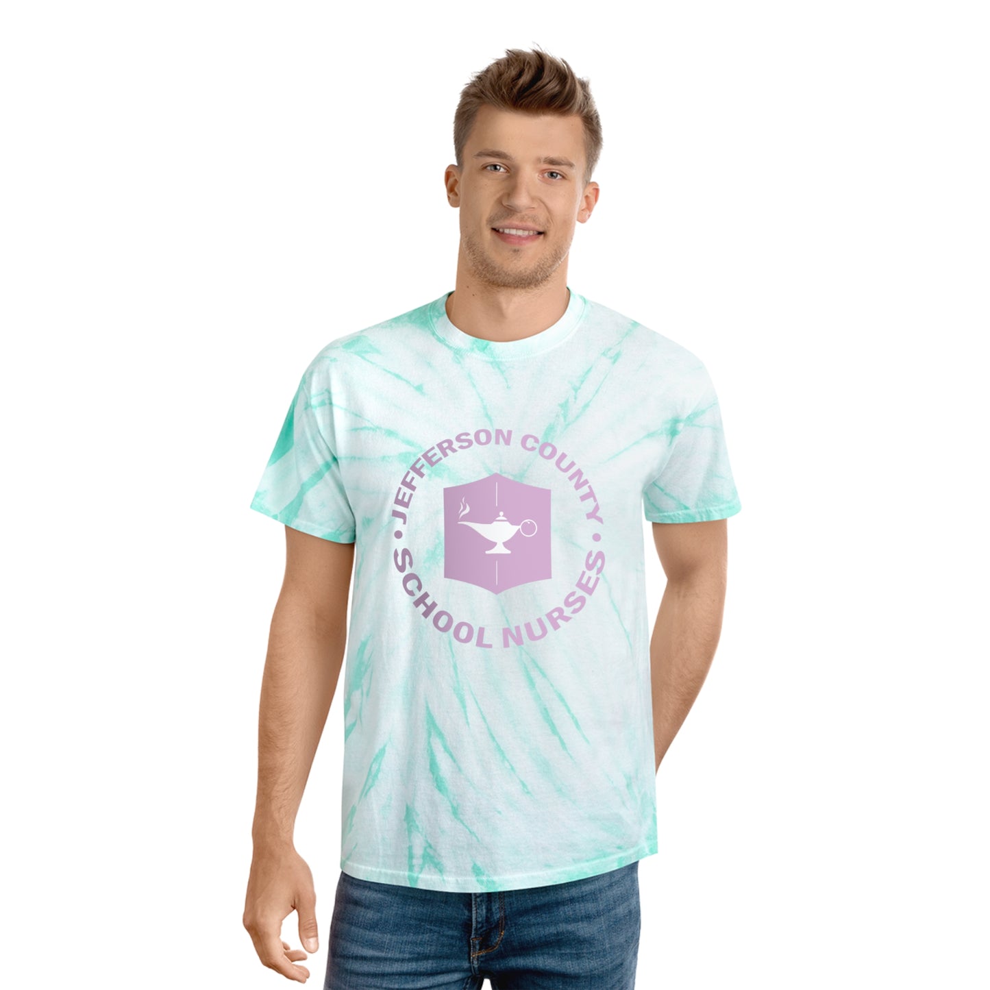 JeffCoEd Nurse Tie-Dye Tee, Cyclone