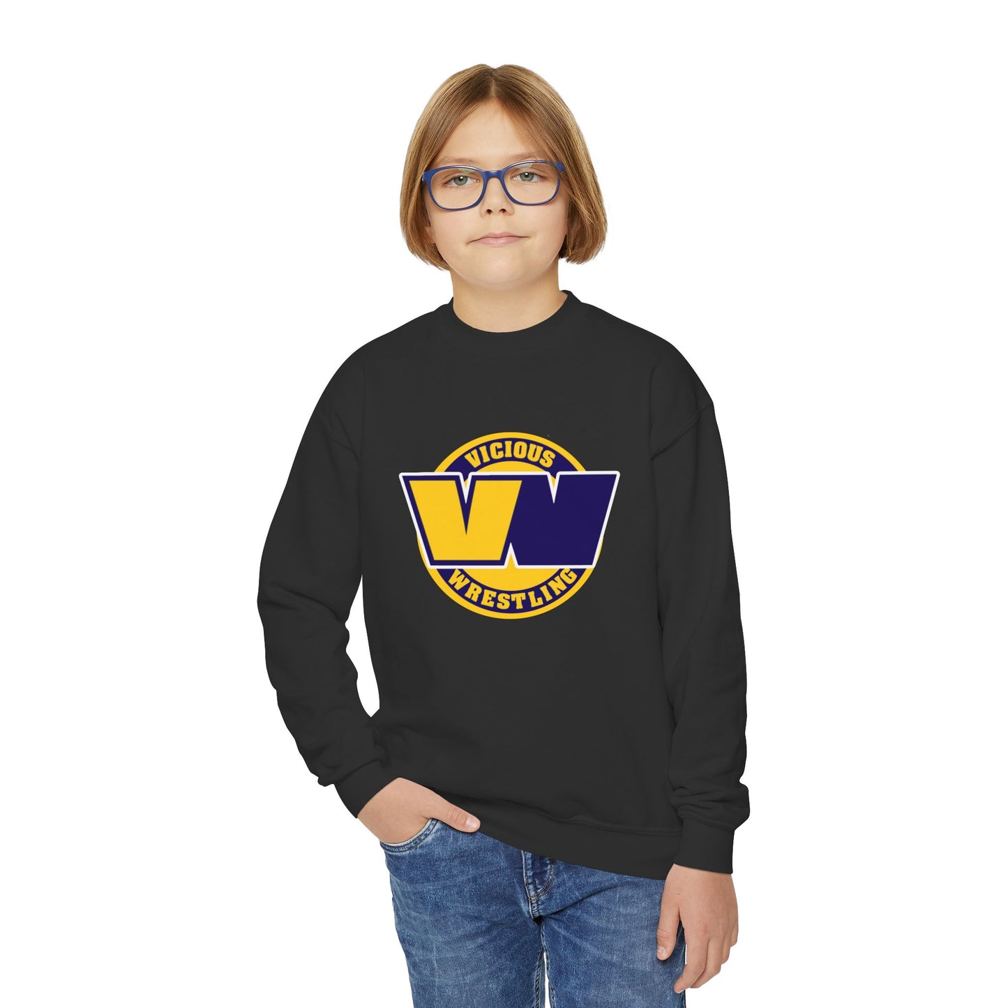 Vicious Wrestling Youth Crewneck Sweatshirt