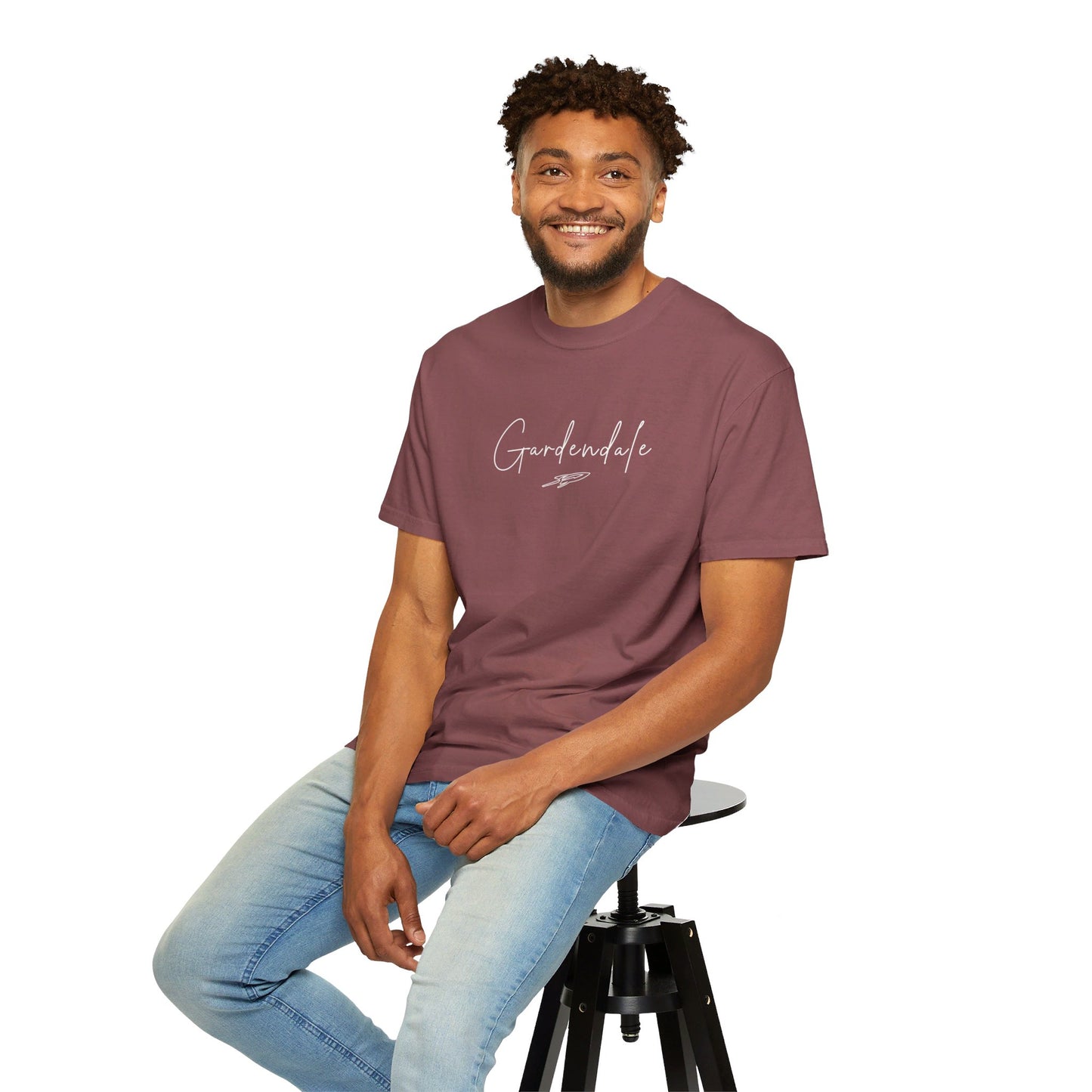 Gardendale Script Unisex Garment-Dyed T-shirt