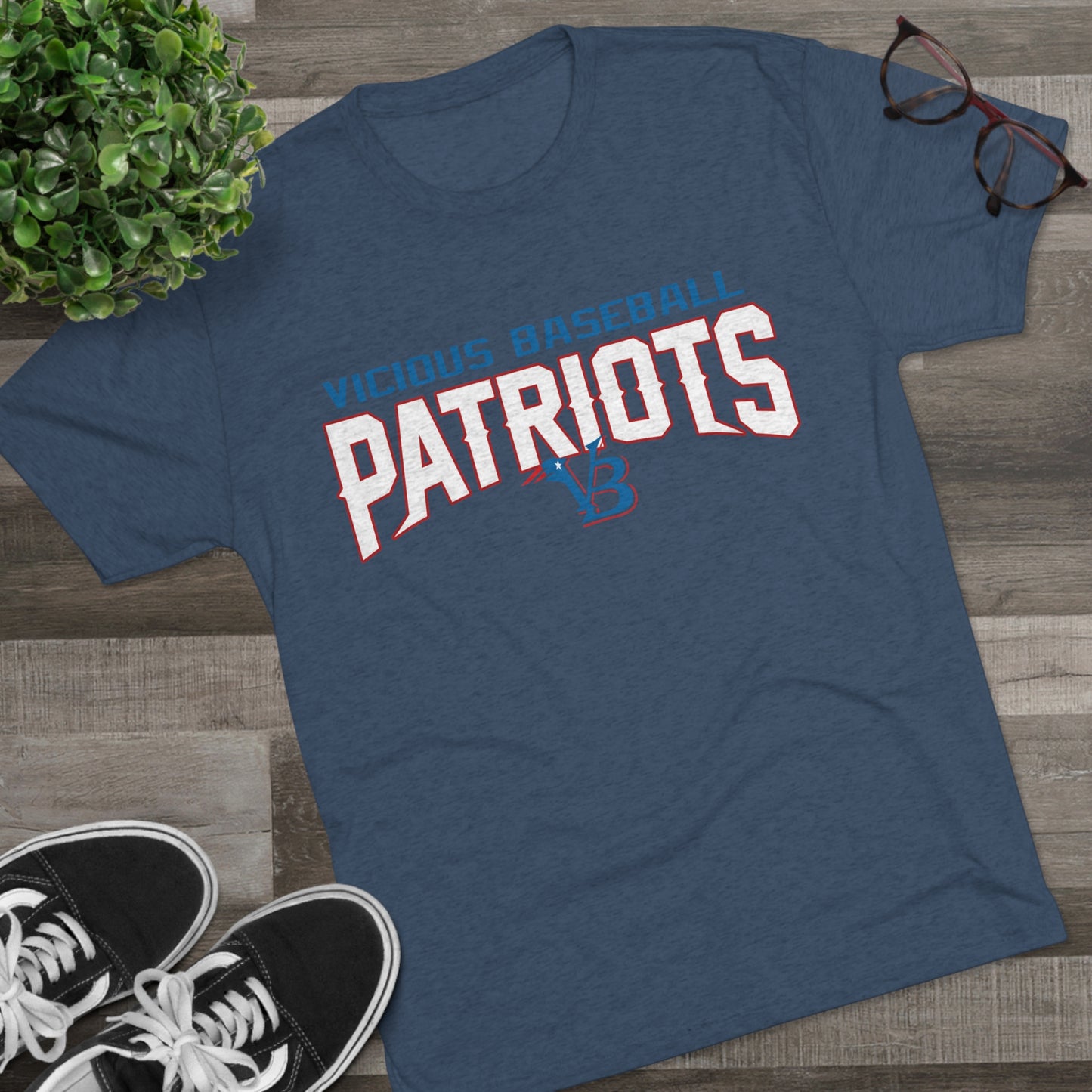 VB Patriots Tri-Blend Crew Tee