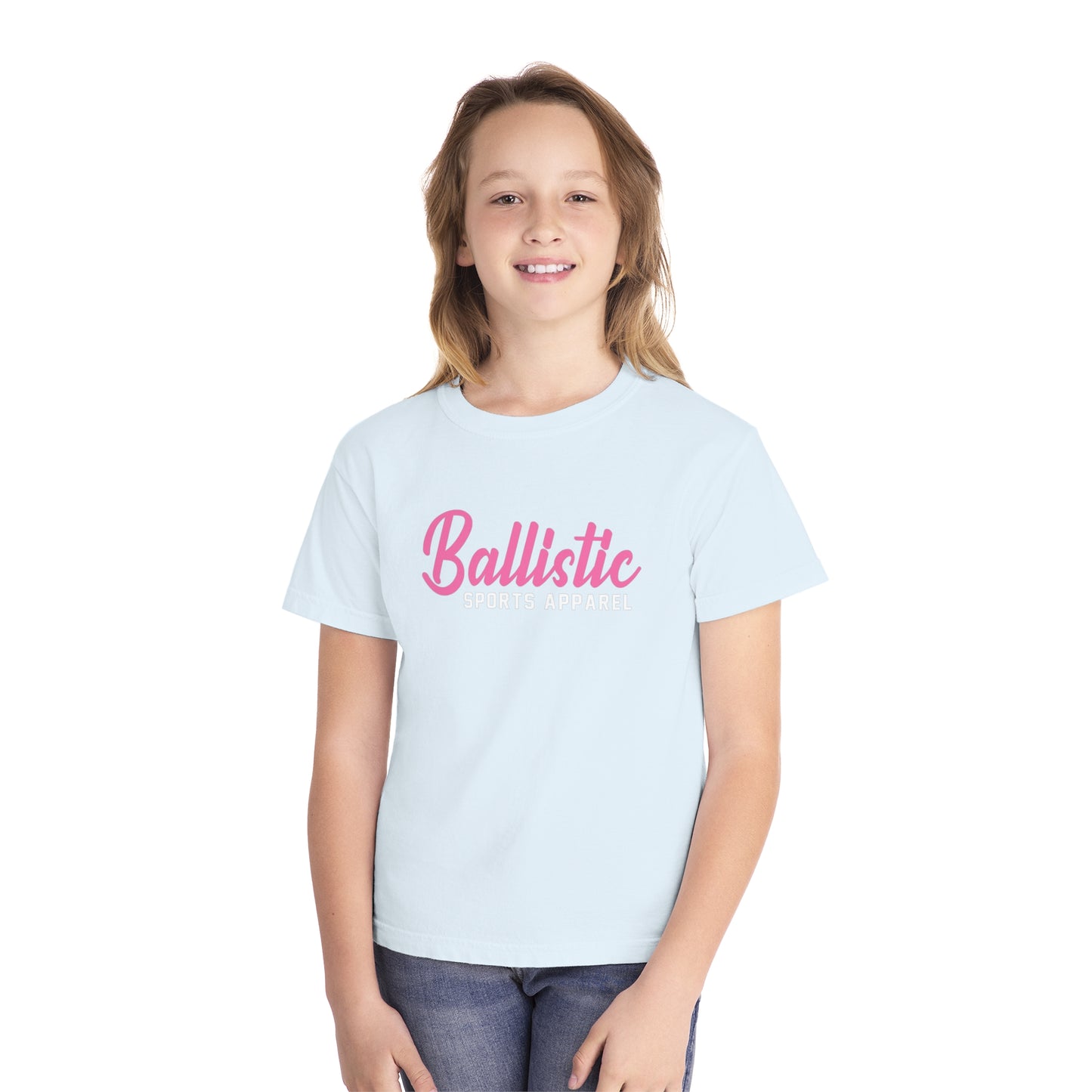 Ballistic Pink Logo Youth Midweight Tee