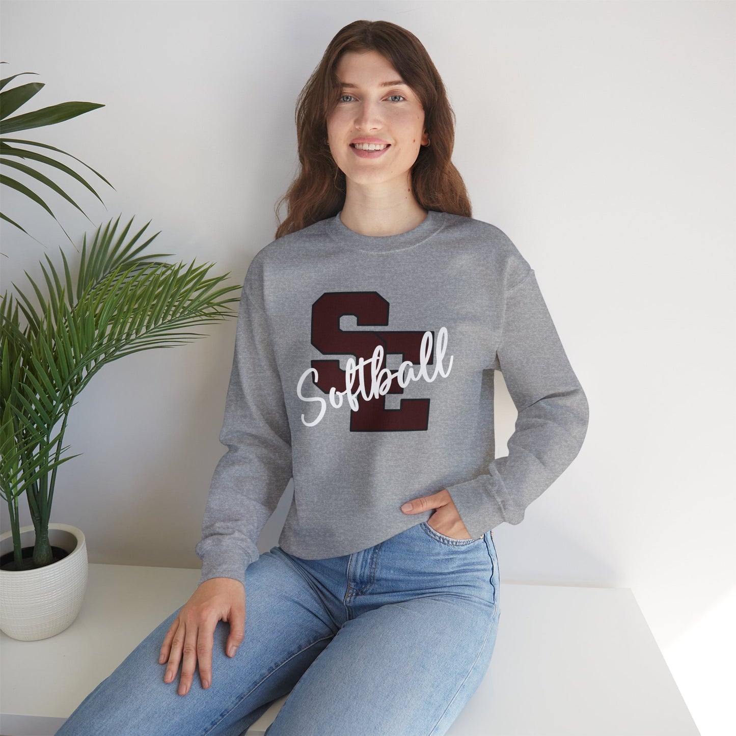 SE Softball Heavy Blend™ Crewneck Sweatshirt