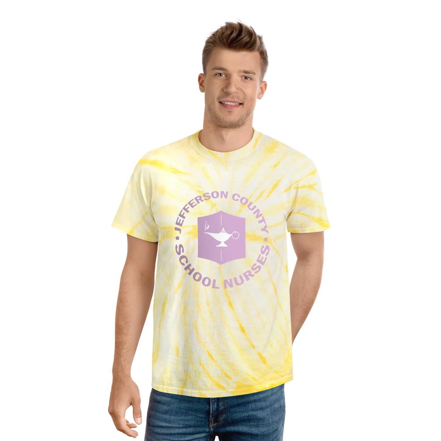 JeffCoEd Nurse Tie-Dye Tee, Cyclone