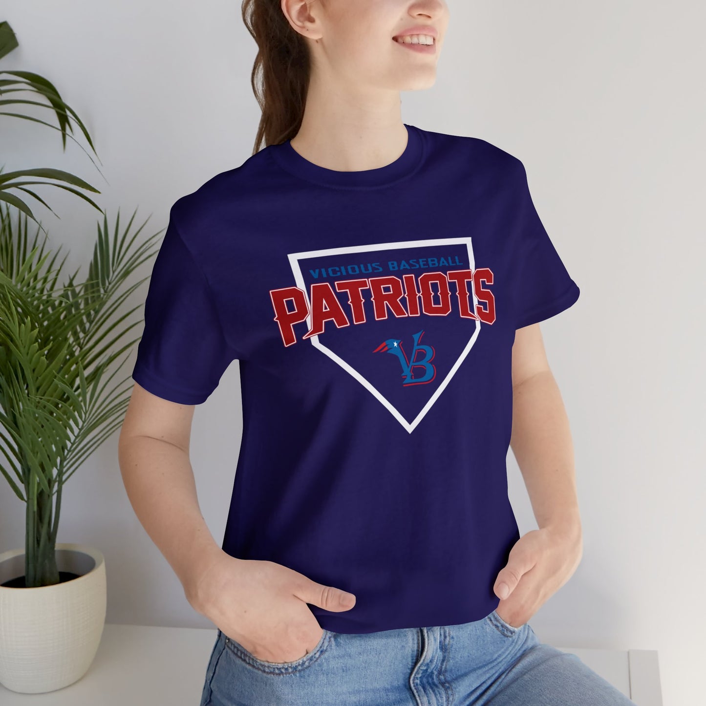 VB Patriots Plate Jersey Short Sleeve Tee