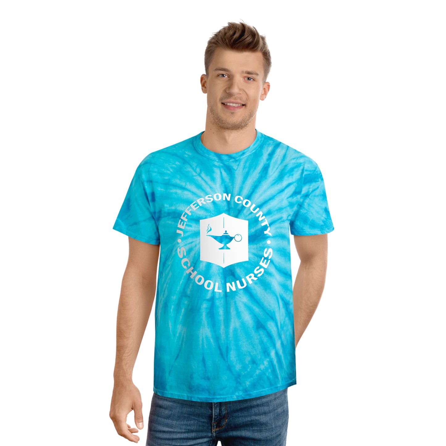 JeffCoEd Nurse Tie-Dye Tee, Cyclone